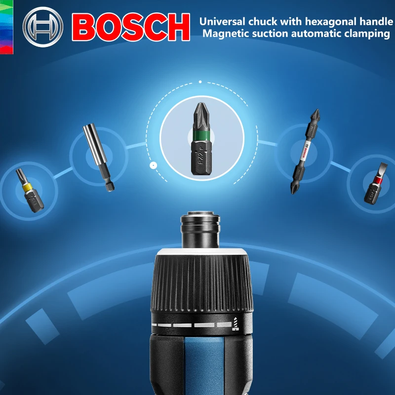 BOSCH GO 3/4 Cordless Screwdriver 3.6/4V Lithiumion Battery Rechargeable Cordless Drill with Box Bosch GO3 Professional Tool Set