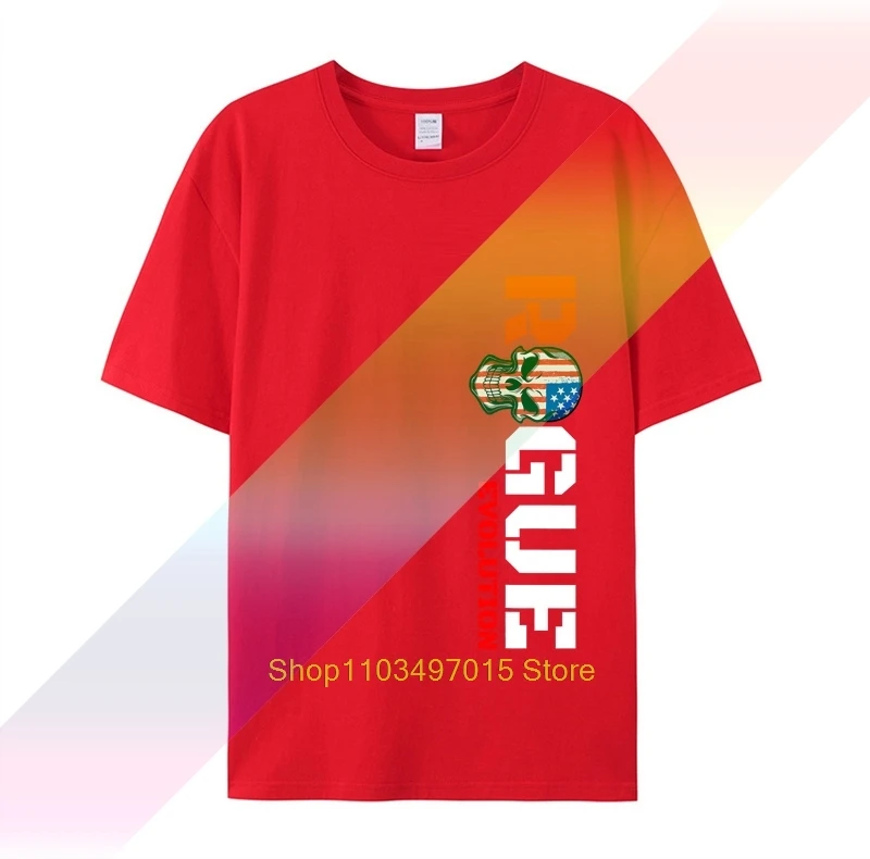 تي شيرت أسود قصير الأكمام للرجال ، تي شيرت برقبة دائرية ، قطن ، شاشة مخصصة مطبوعة ، لياقة بدنية ، S إلى 3XL