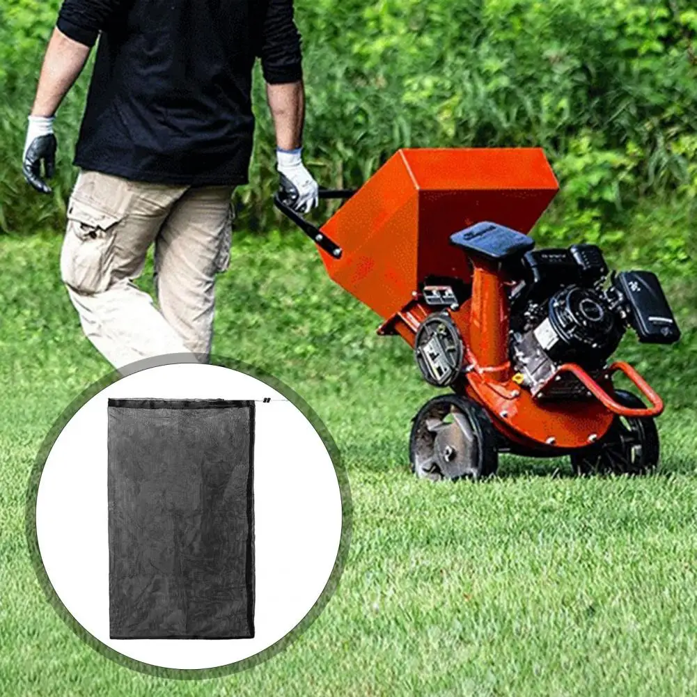 Worek do zbierania kruszonego drewna i liści 24 x 54 cali, wymienny worek do mulczownicy, worek wielokrotnego użytku do zbierania kruszonych gałęzi i liści.