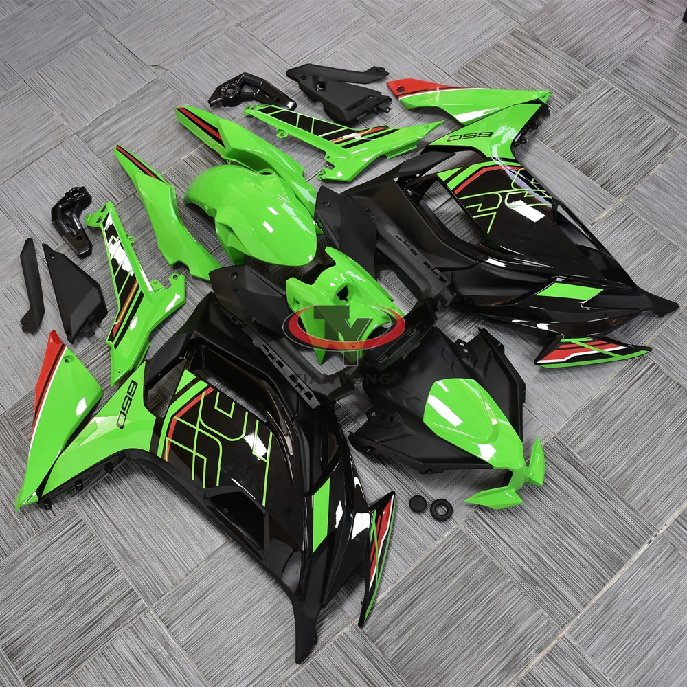 

New KRT green printed line design Bodywork Cowling Motorcycle For Ninja650 Ninja 650 2021-2022-2023-2024 Full Fairing Kit