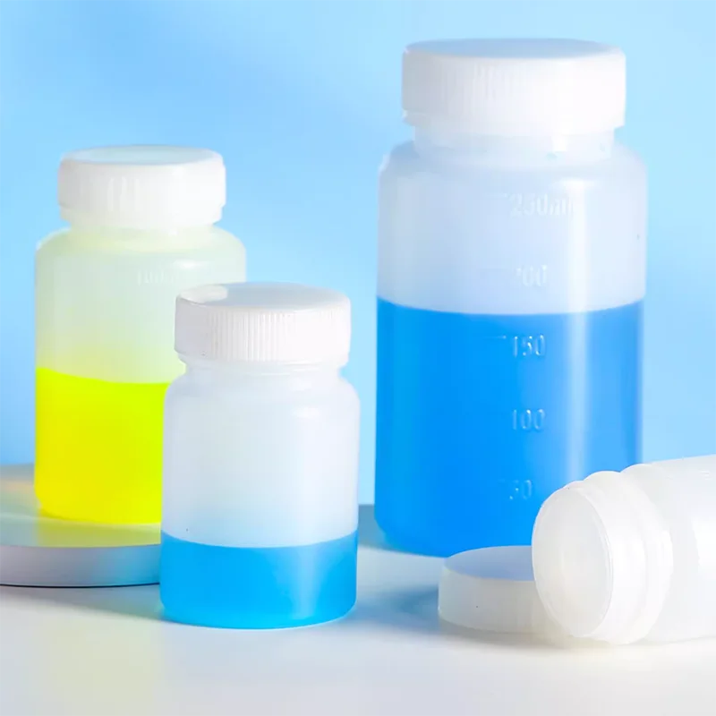 

10PCS Polyethylene vials sampling vials wide-mouth plastic vials sealed reagent dispensing vials food grade scale