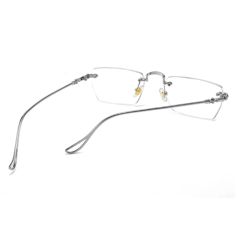 Ahora Men's Rimless Reading Glasses Frame Women Men Ultralight Business Myopia/Presbyopia Optical Eyewear 0 1.0 1.5 2.0 2.5 3.0 image 5