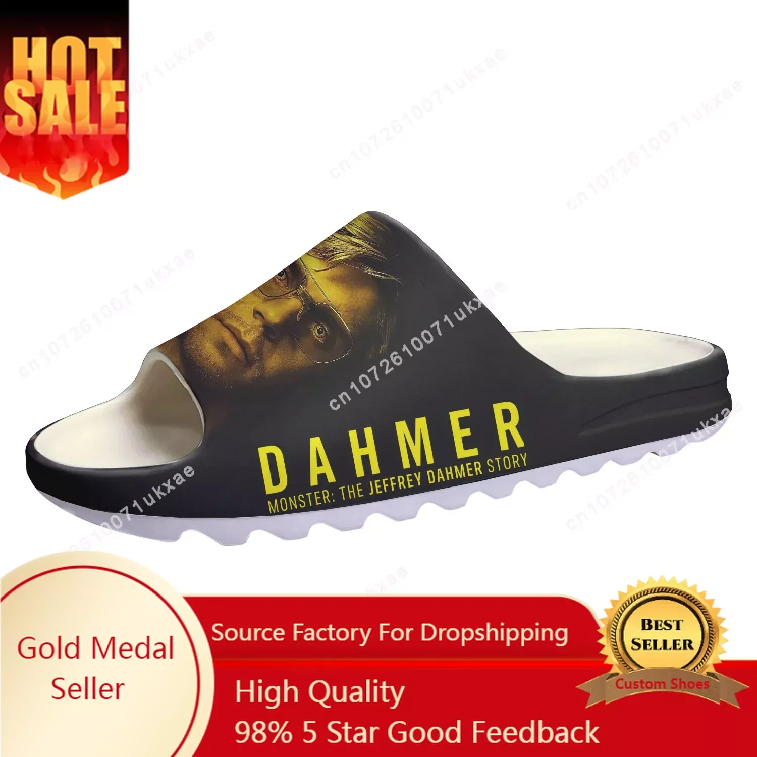 Jeffrey Dahmer Soft Sole Sllipers Home Clogs Monster-Serial Killer Step On Water Shoes Mens Womens Teenager Customized Sandals