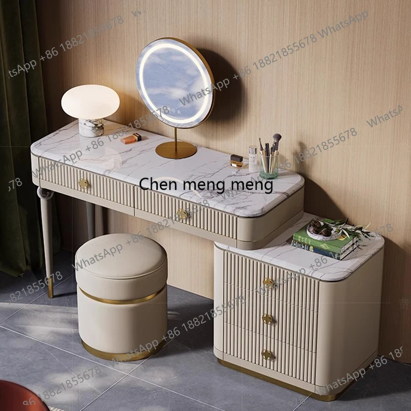 

Modern Luxury Vanity Table White Makeup Bedroom Women Dressing Table Wood Cheap Organizer Mesa De Maquillaje Home Furniture