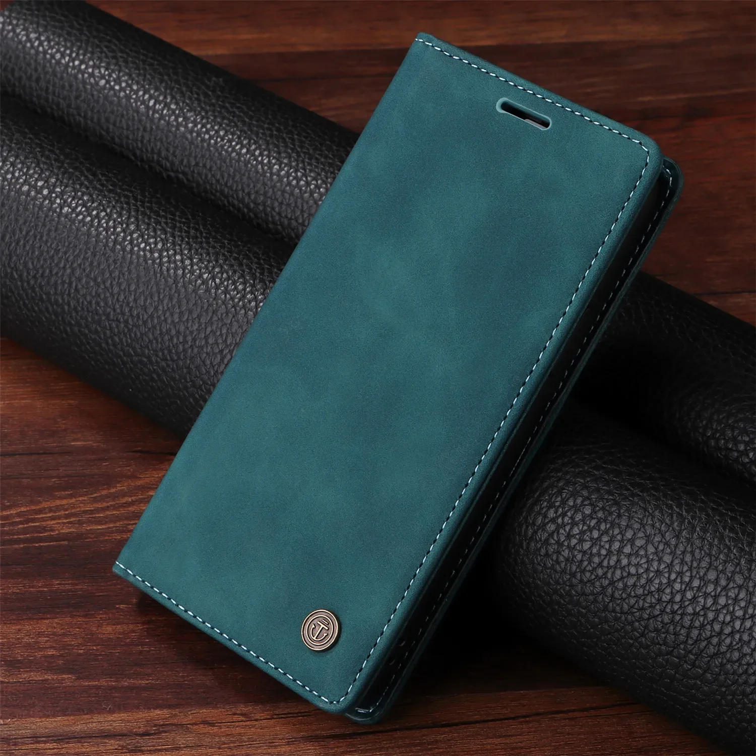 Leather Wallet Case For Samsung Galaxy S8 S9 S10 S20 S21 FE S22 S23 S24 Plus Note 10 20 Ultra Holder Flip Stand Phone Bags Cover