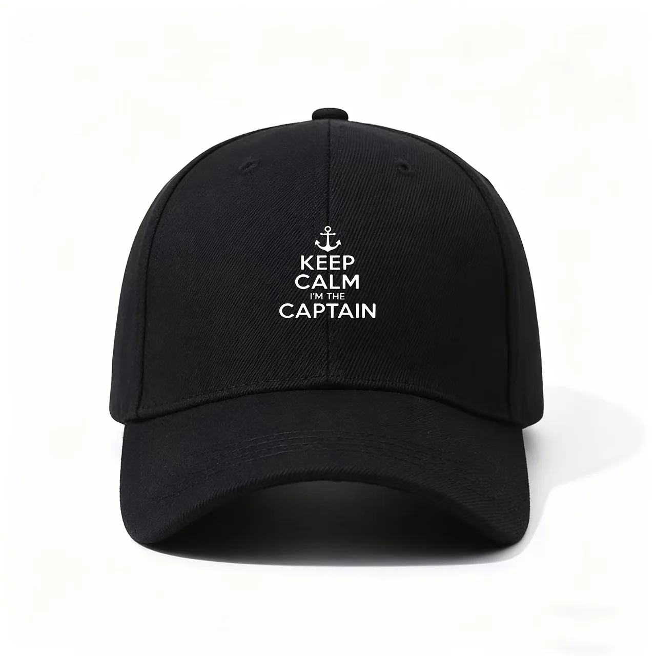 Baseball Cap, Vintage Anchor Keep Captain Quote Nautical Style Elegant Outdoor Travel Premium Memory Gift