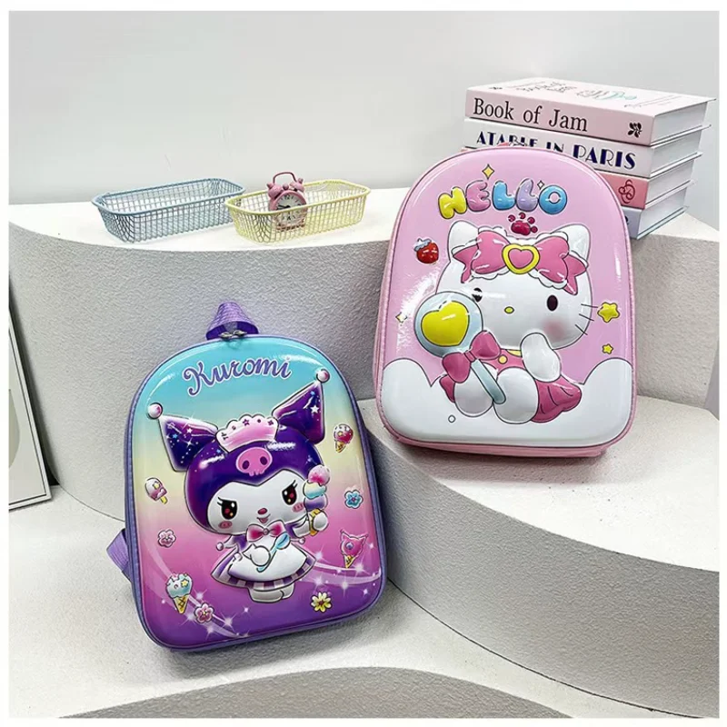 

Sanrio Hello Kitty new schoolbag cartoon animation hard shell cute Kulomi large capacity children's backpack