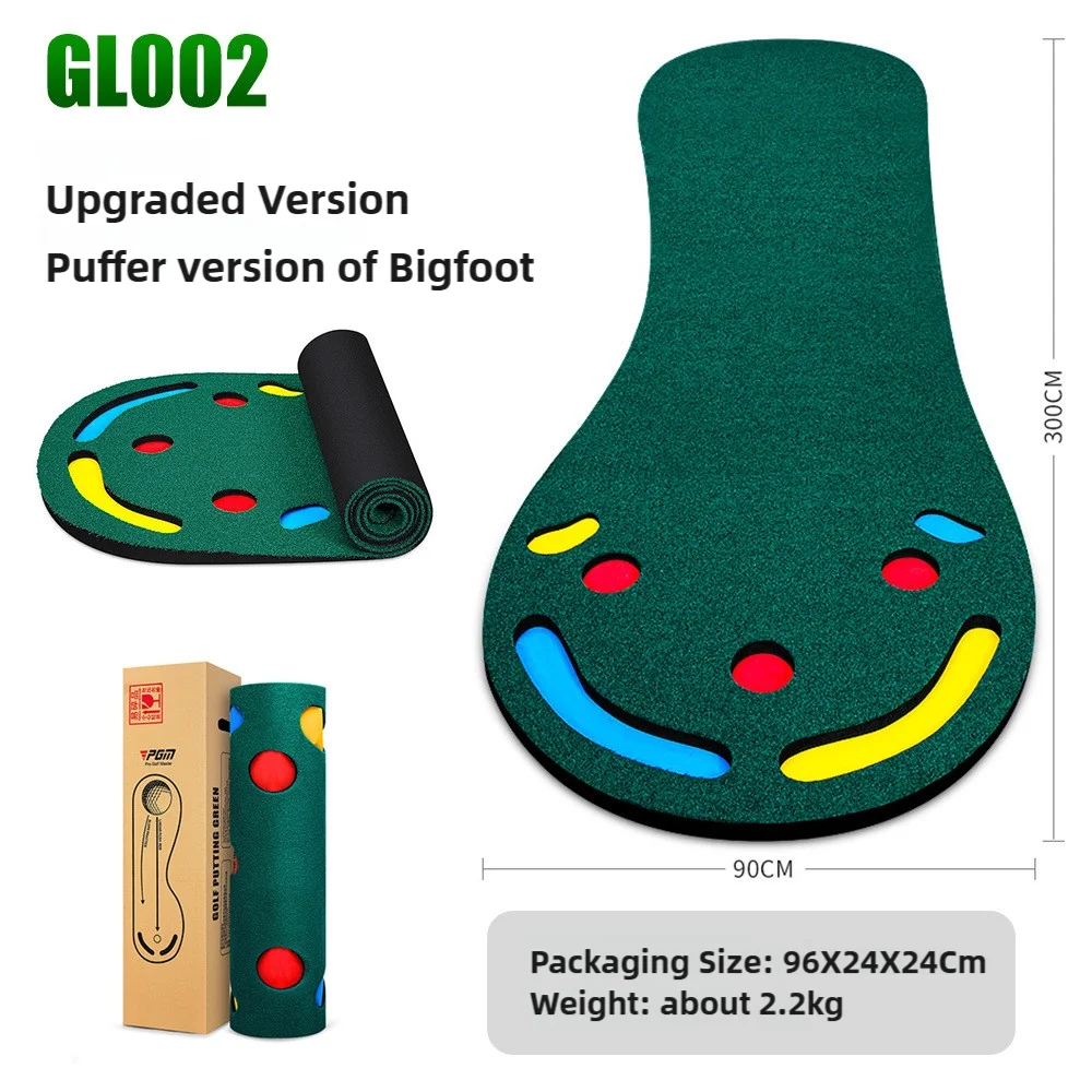 PGM Golf Putting mat Green Portable interest Putting Trainer Hitting Mat Golf Training Aids Backyard Indoor Golf and Outdoor