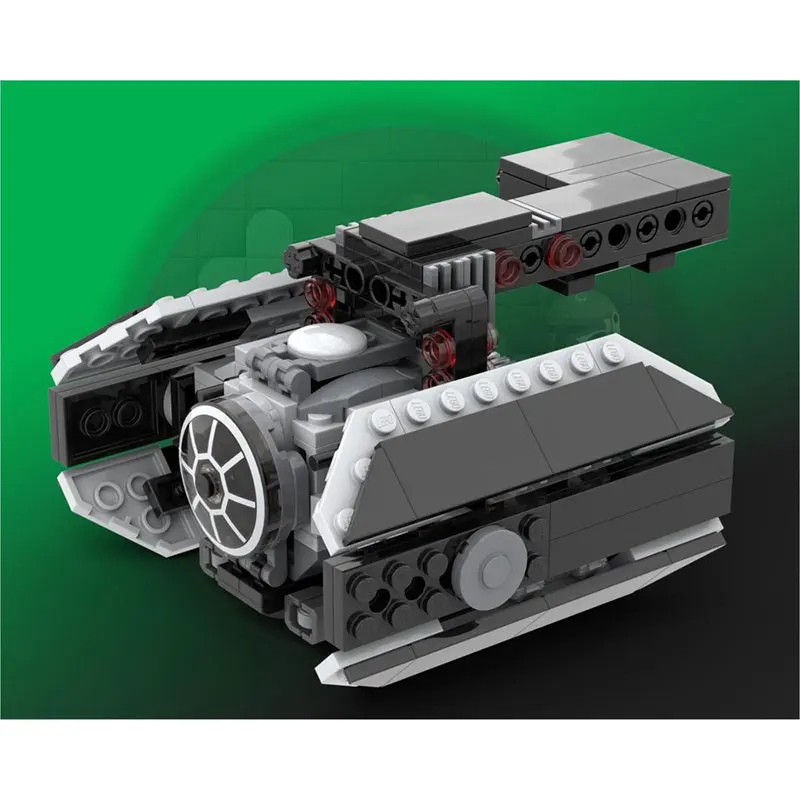 Bloques de construcción MOC serie Space Wars, nave espacial negra, modelo de ladrillo creativo, juguete educativo, regalos de cumpleaños, MOC-235468 234 Uds.