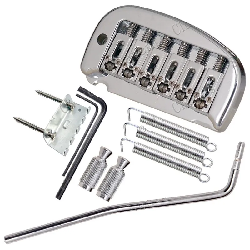Für E-Gitarren-Zubehörteile Chorme Black Gold Wählen Sie ein Set 6-saitiges Tremolo-Brückensystem – Detail 16
