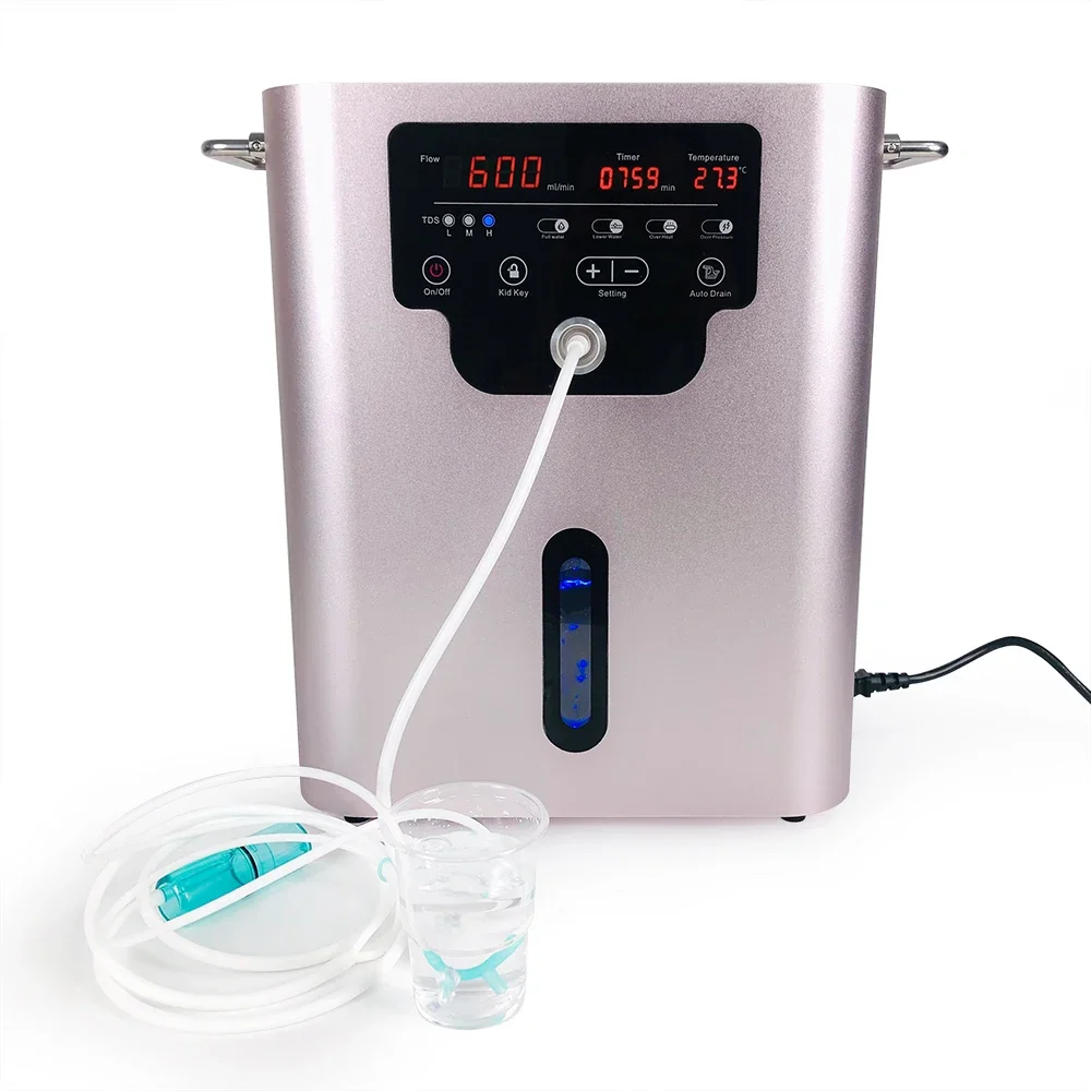 Anti-inflammatory Professional 99.99% Purity Oxyhydrogen Generator Hydrogen 600ml 900ml Inhaler Hydrogen Inhalation Machine