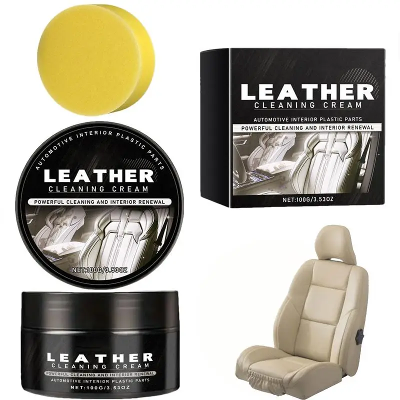 

138g Leather Care Cream Long Lasting Car Renovation And Maintenance Wax Multi-Purpose Renovation And Maintenance Cleaner