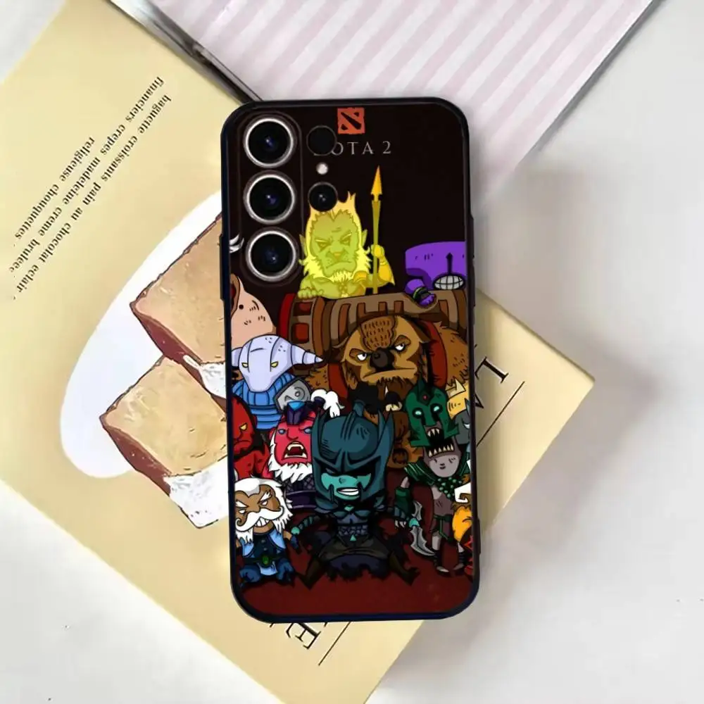 حافظة هاتف Dota 2 لهاتف SamsungS25,24,21,22,23,30,Ultra,20,Plus,Fe,Lite,Note,10,9,Soft Black Cover #4