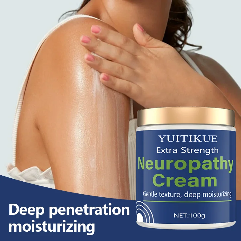 Crème de neuropathie 100g - Formule extra force, hydratant et pénétrant en profondeur, soin doux pour peaux sensibles ​