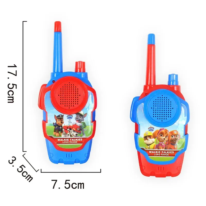 PAW Patrols Toy Walkie Talkies Set Children Walkie Radio Cartoon Kids Radio Interphone Parent-child Toys Outdoor Phone Game Gift