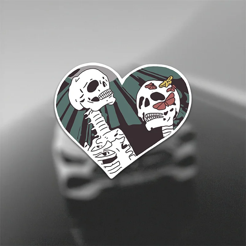 

1 шт., виниловые наклейки «True Beauty» Kdrama & Webtoon Skull Heart, водонепроницаемые прочные наклейки, подходящие