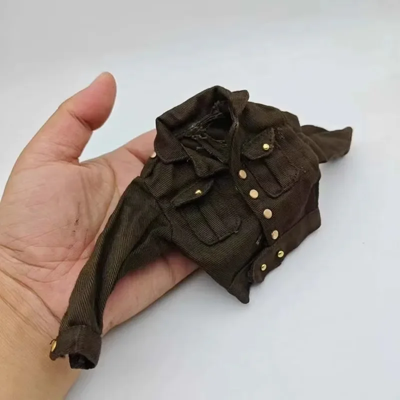 Chaqueta masculina a escala 1/6, uniforme militar, chaqueta de oficial de la Segunda Guerra Mundial, modelo de ropa para figura de acción de soldado de 12 ", cuerpo de muñeca, juguetes de regalo