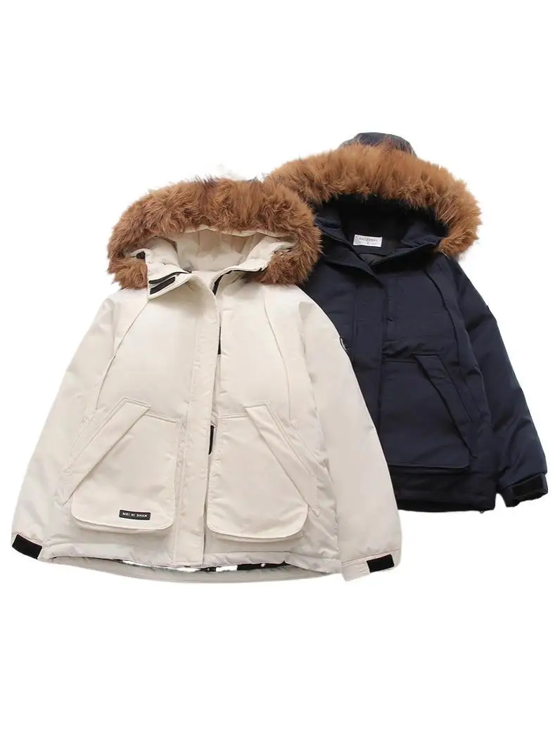 [Ready Stock] Giacca invernale da donna in cotone caldo spesso di alta qualità Parka da donna Capispalla addensato in cotone morbido leggero vintage giapponese