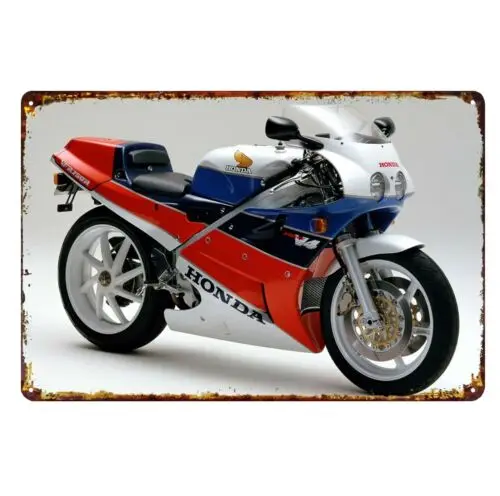 1d,Honda RC30 VFR470R Motorcycle Metal Poster Tin Sign 20x30cm