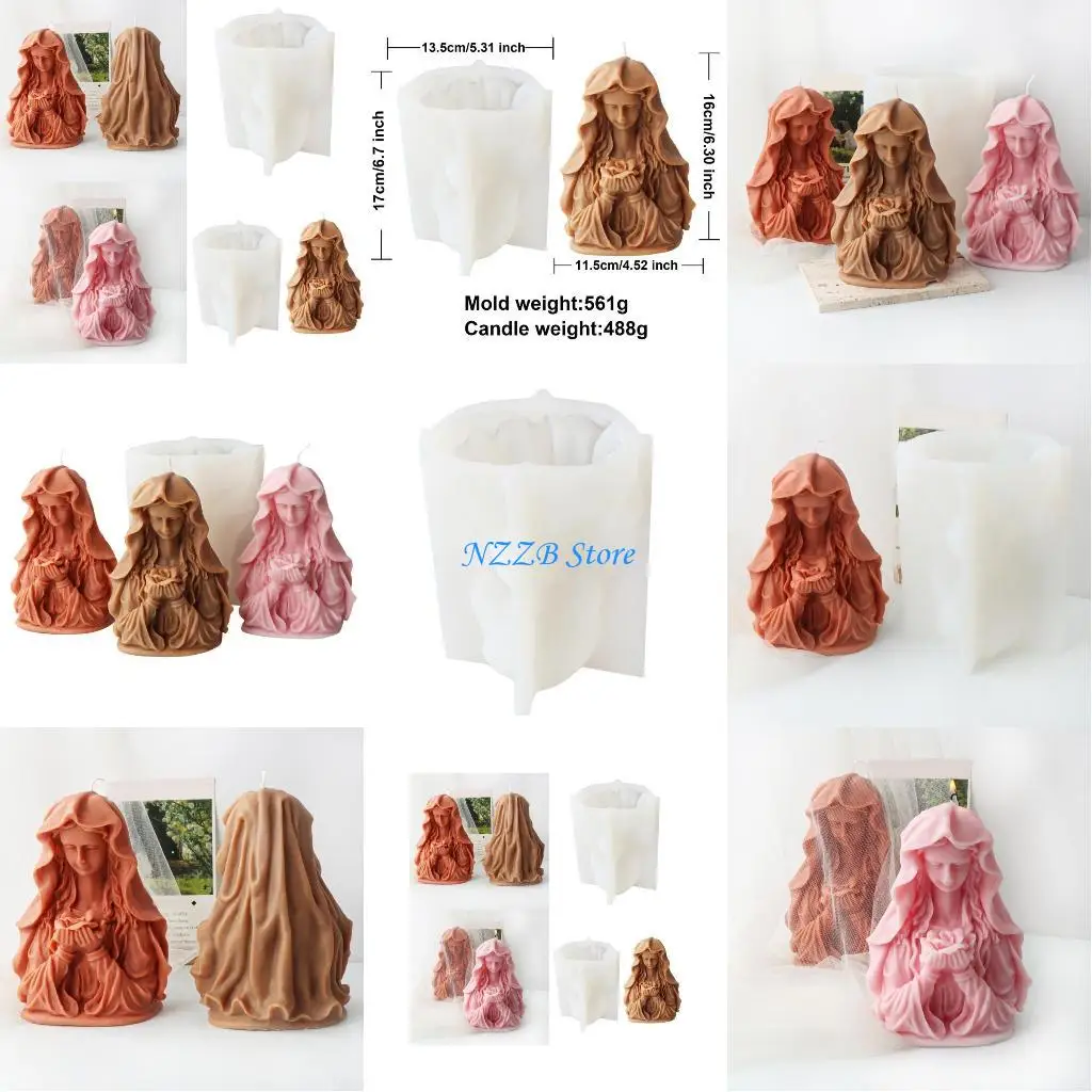 

T21F Силиконовая форма для восковых поделок с цветами и свечами для ароматерапии