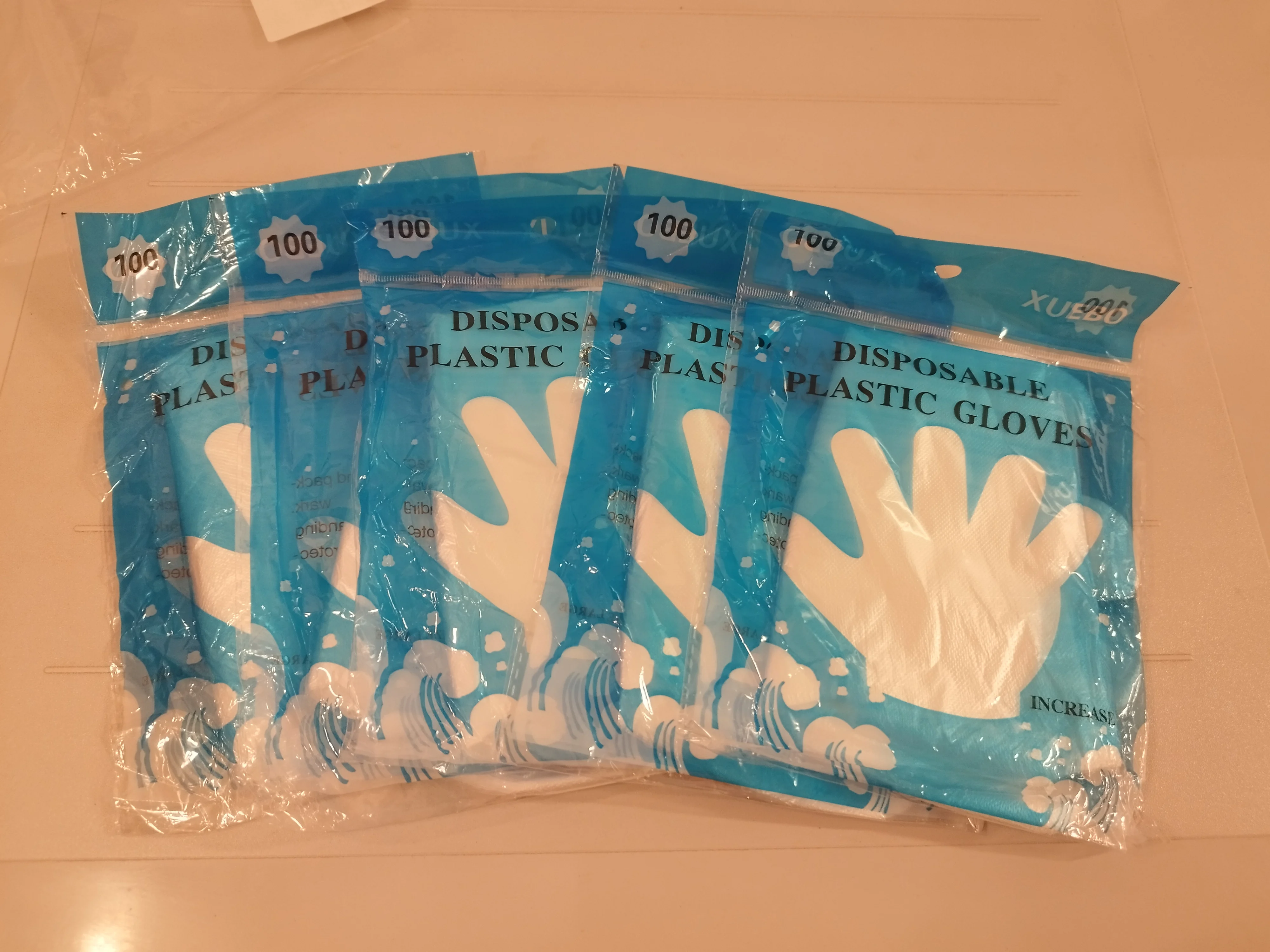 Clear Disposable Gloves Transparent Plastic Gloves Latex Free Food Prep Safe Gloves for Cooking Cleaning BBQ Kitchen Things photo review
