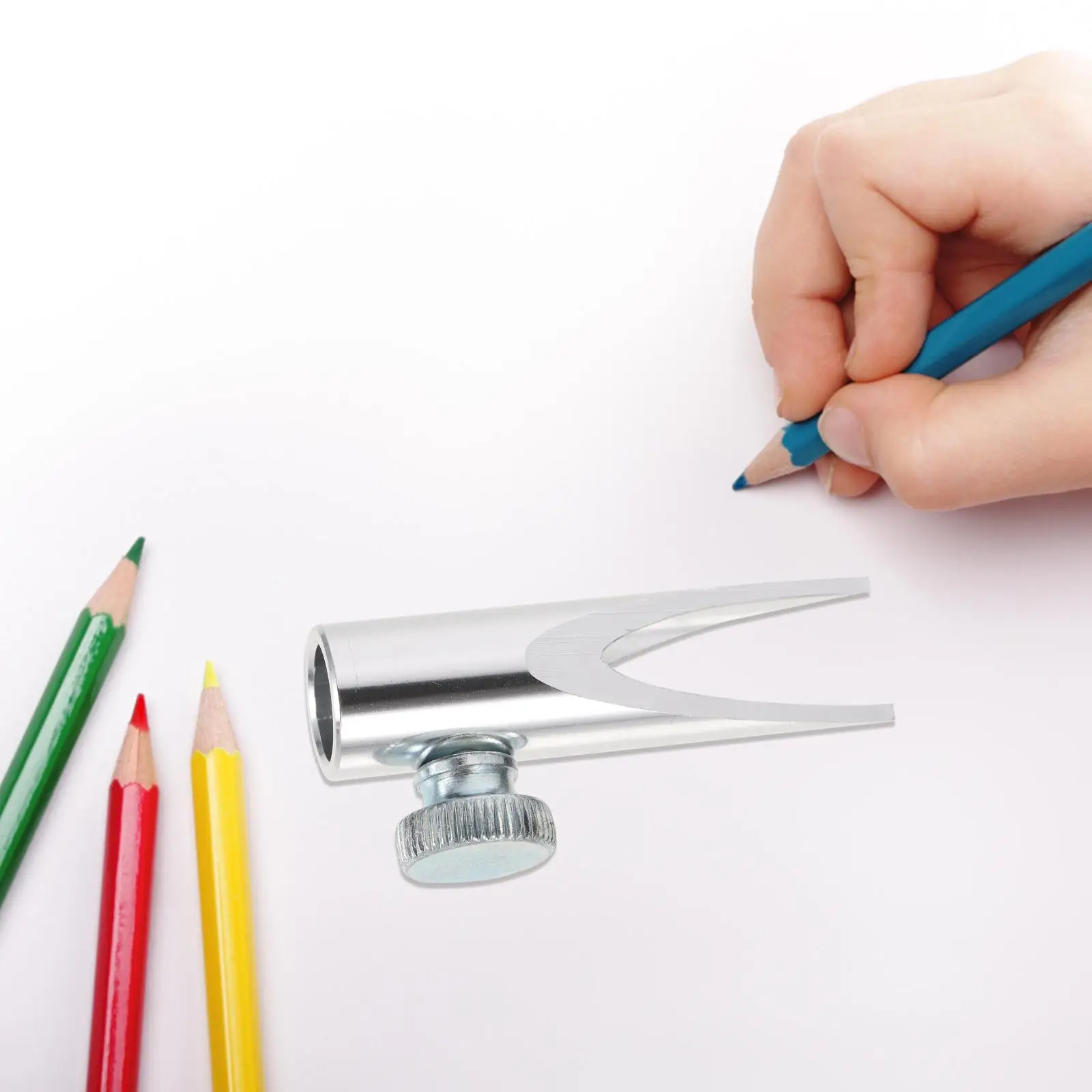 เครื่องมือเหลาคิ้ว Liner ดินสอ Sharpener อายไลเนอร์เจล Sharpeners อลูมิเนียมแต่งหน้า Miss สําหรับผู้หญิง Dual