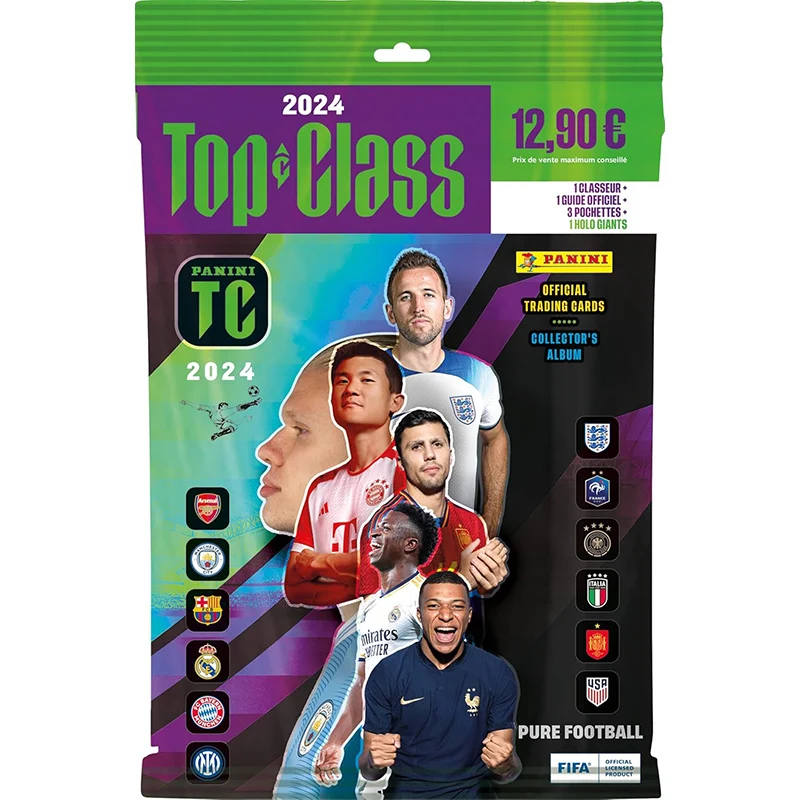 Panini-tarjetas comerciales Fifa 2024 de primera clase, paquete de iniciación, tarjeta de colección Ballsuperstar