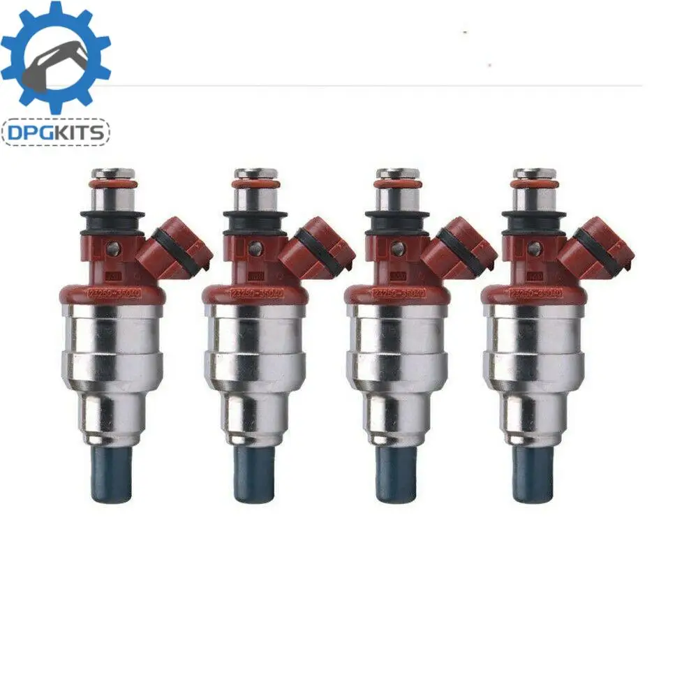 4pcs Fuel Injectors 123250-35040 FJ522 For 1989-1995 Toyota 4Runner Pickup T100 22RE 2.4L I4 With 1 Year Warranty