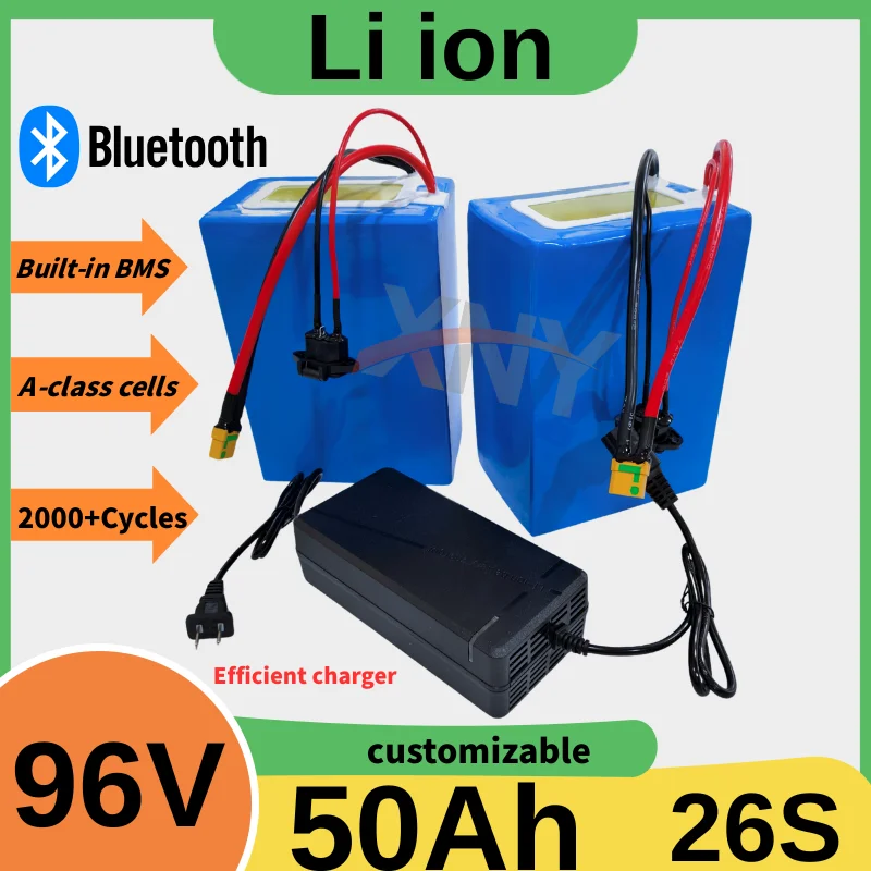 

Литий-ионный аккумуляторный блок XNY-26S 96V 60Ah 100Ah 200Ah с BMS 100A 200A для гольф-каров и электромобилей Club Car