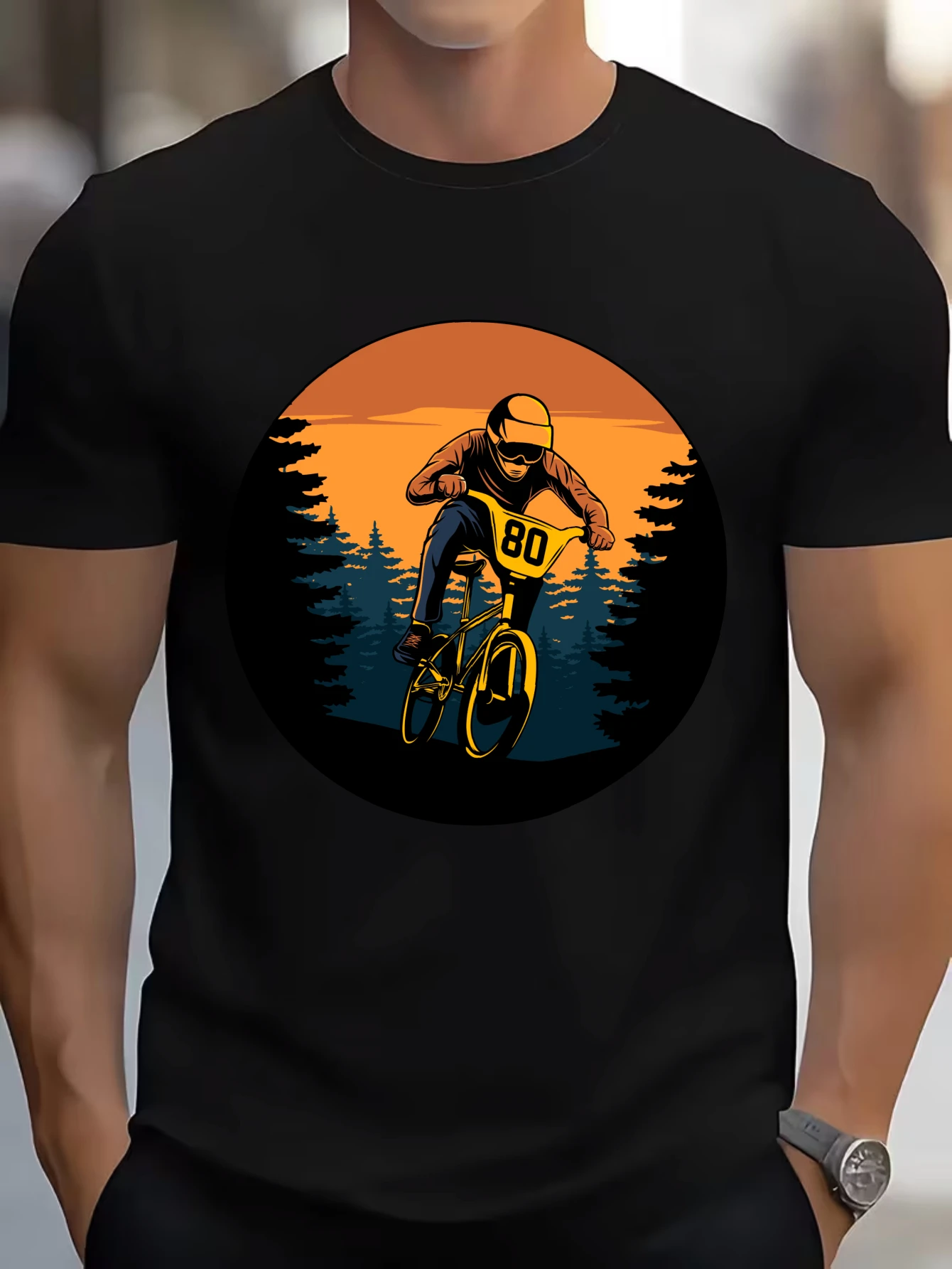 

Vintage Vintage Fishing Graphic T-Shirt for Men, Angler Style Short Sleeve Tee, Fisherman Print Tops