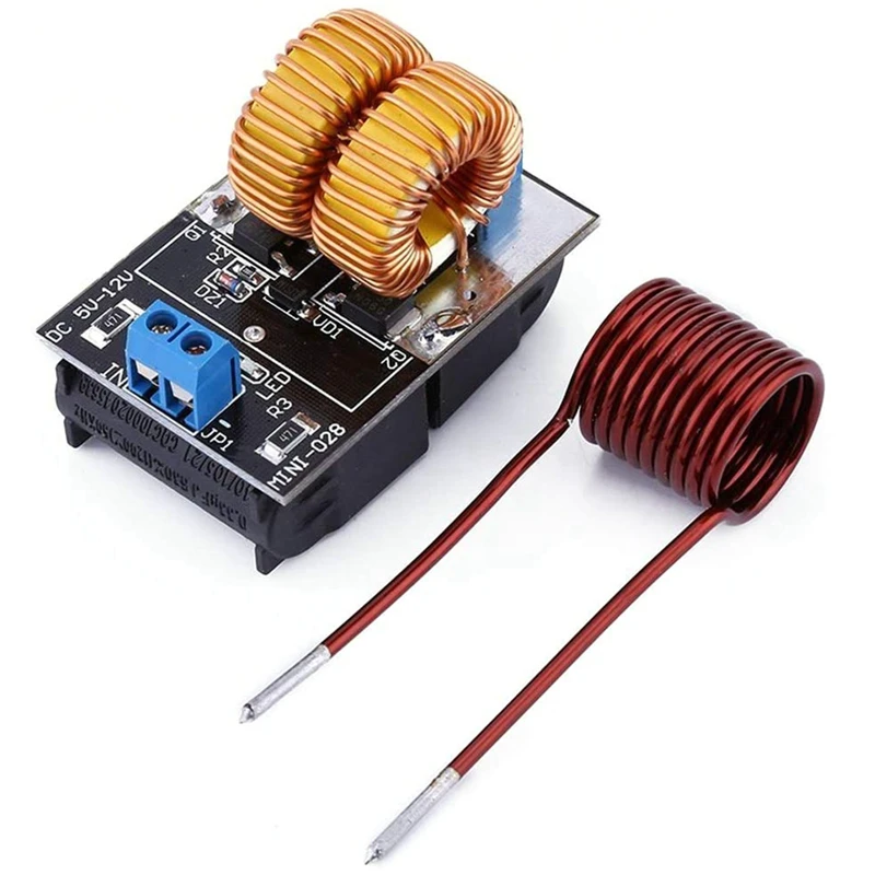 

Mini ZVS Heating Machine 120W Low Voltage High Frequency Induction Heating Board Module Driver Heater+Heating Coil