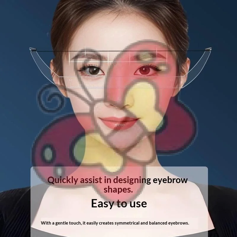 1 قطعة Microblading الحاجب رسم الخرائط حاكم تجميل دائم الحاجب سلسلة قبل الحبر الوشم القوس والسهم خط الرسم أداة مساعدة #1