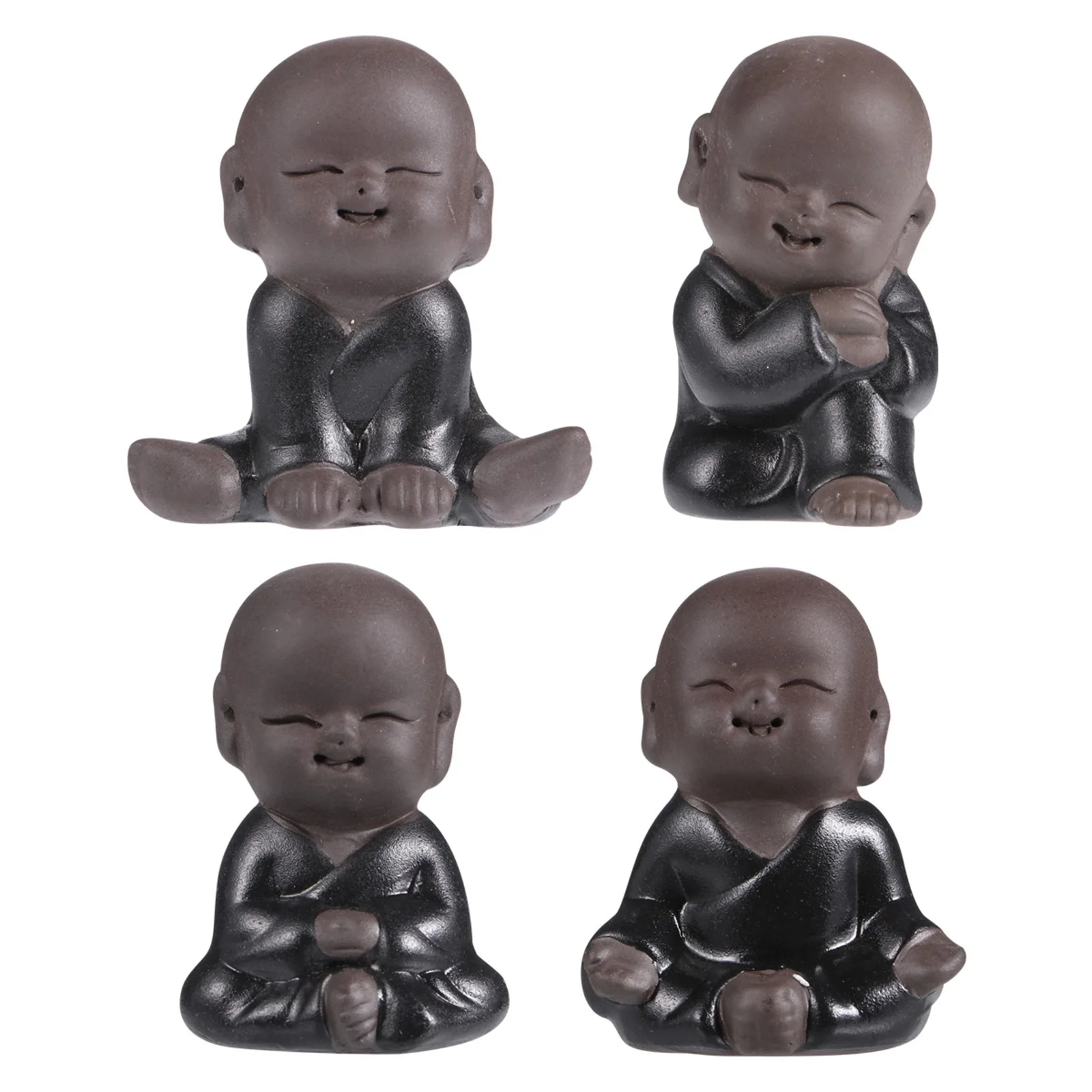 

4 Pcs Ornament Small Statue Mini Miniature Garden Decorations Figurine Decorative Ornaments Desktop