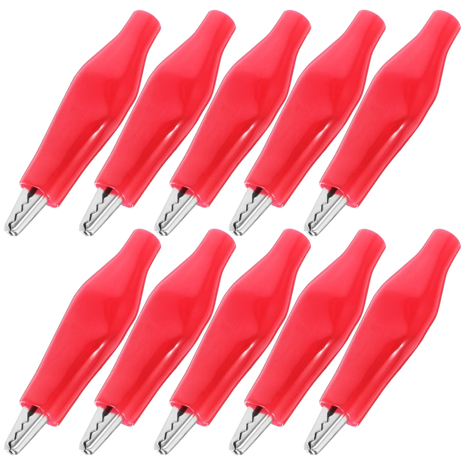 100 قطعة من مشابك التمساح الكهربائية، مشابك اختبار الأسلاك الصغيرة، مشابك صغيرة خفيفة الوزن لاختبار جهد الهندسة الكهربائية #5