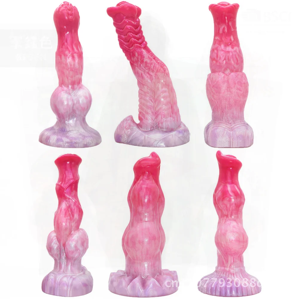 محاكاة الحيوان دسار مجموعة-الحصان الذئب الكلب الديك لمحة الجنس لعب الكبار للاستمناء الخاص السائل هلام السيليكون PW الخوخ