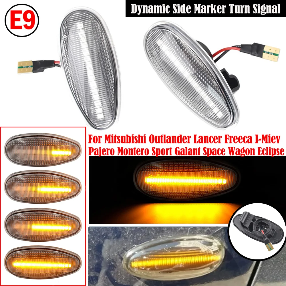 Dynamic LED Side Marker Lamp Turn Signal Blinker Lights For