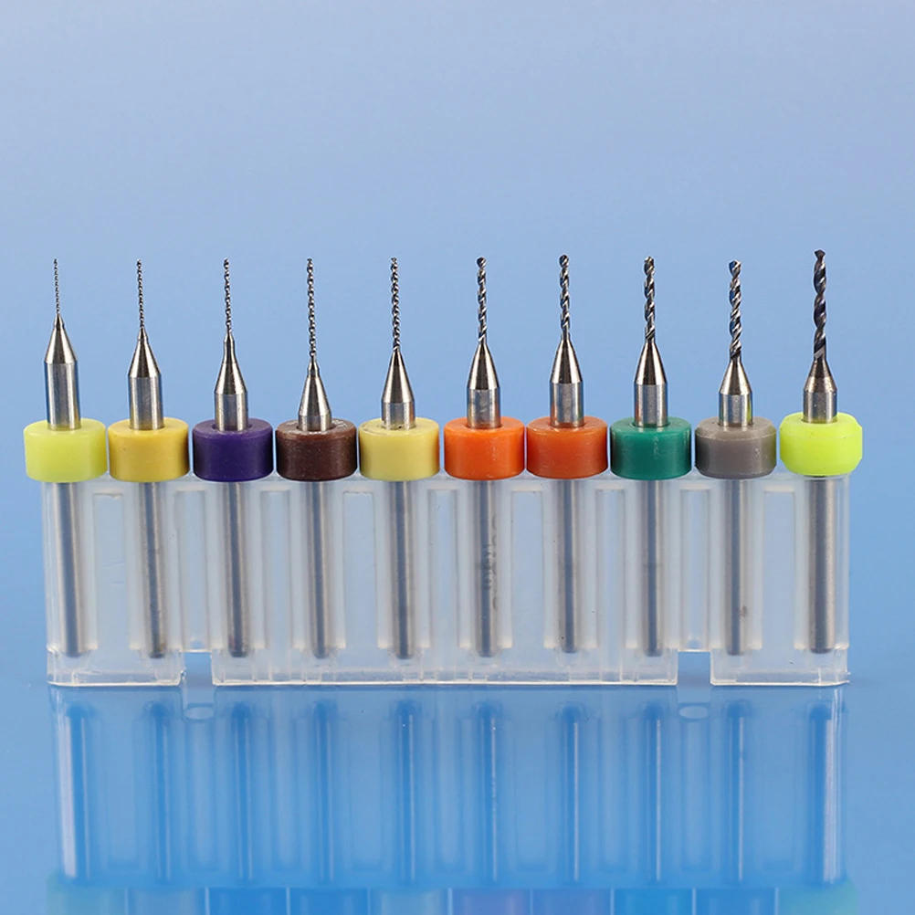 

10 PCS/ Engraving Bit Drill Bits Micro Tungsten Carbide Combo Pack Assorted Pcb