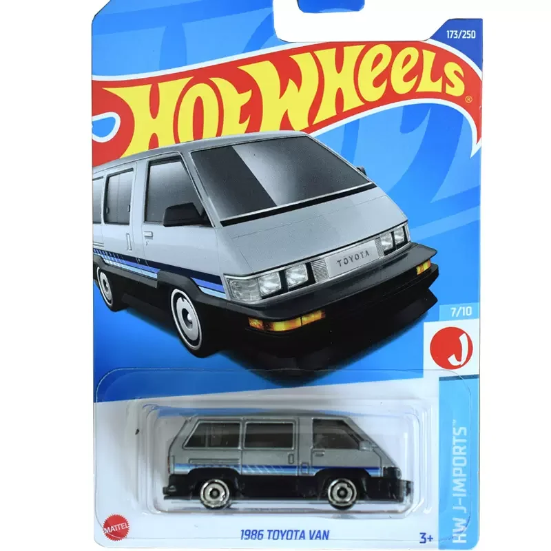 Original Hot Wheels 1/64 Diecast Car Gray 1986 Toyota Van C4982 Sport Model Alloy Kids Gift Toys for Children N0.173 2022 P Case