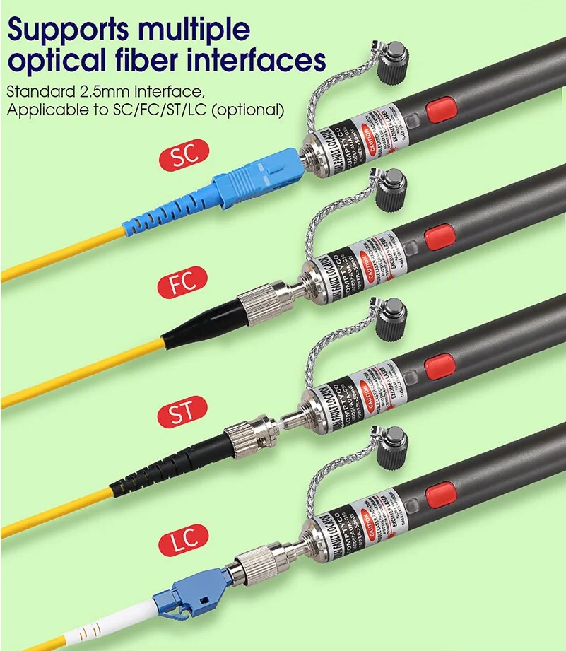 

COMPTYCO-Visual Fault Locator, Fiber Optic Cable Tester, Optional VFL, 5-50km Range, 5-50MW