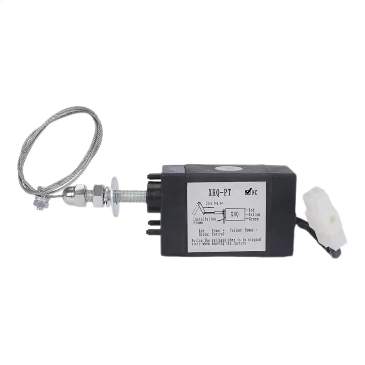 Compatible -PT NC Electronic Stop Valve Shutdown Device for Marine and Vehicle Generators,Throttle Controller 24V