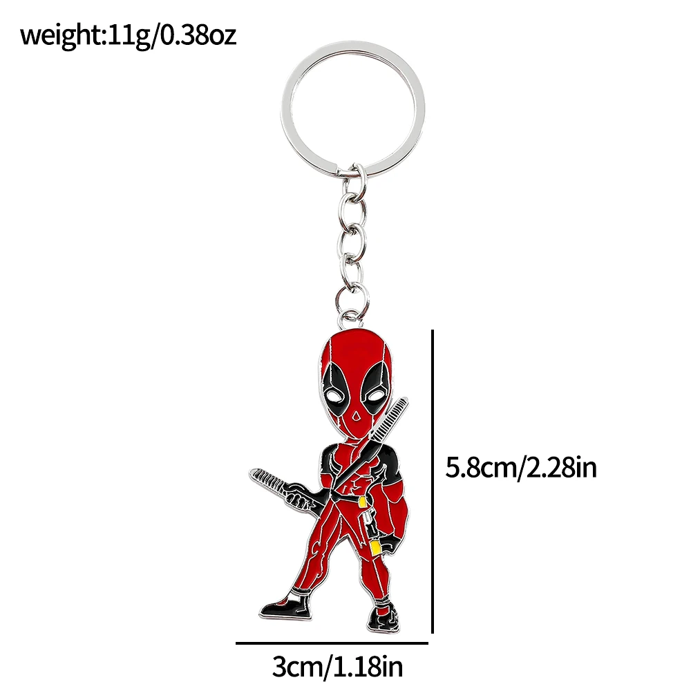 أعجوبة deadpoo شخصيات أنيمي المفاتيح أزياء ظهره lavero زوجين هدية عيد ميلاد تحصيل
