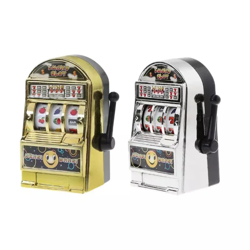 Funny Children Handheld Lottery Machine Toy Learning You Winning Game Machine Mini Fruit Slot Arcade Birthday Lucky Jackpot