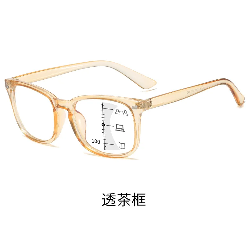 

New progressive multi-focus anti-blue light presbyopic glasses with automatic zoom, far and near dual light function, presbyopic