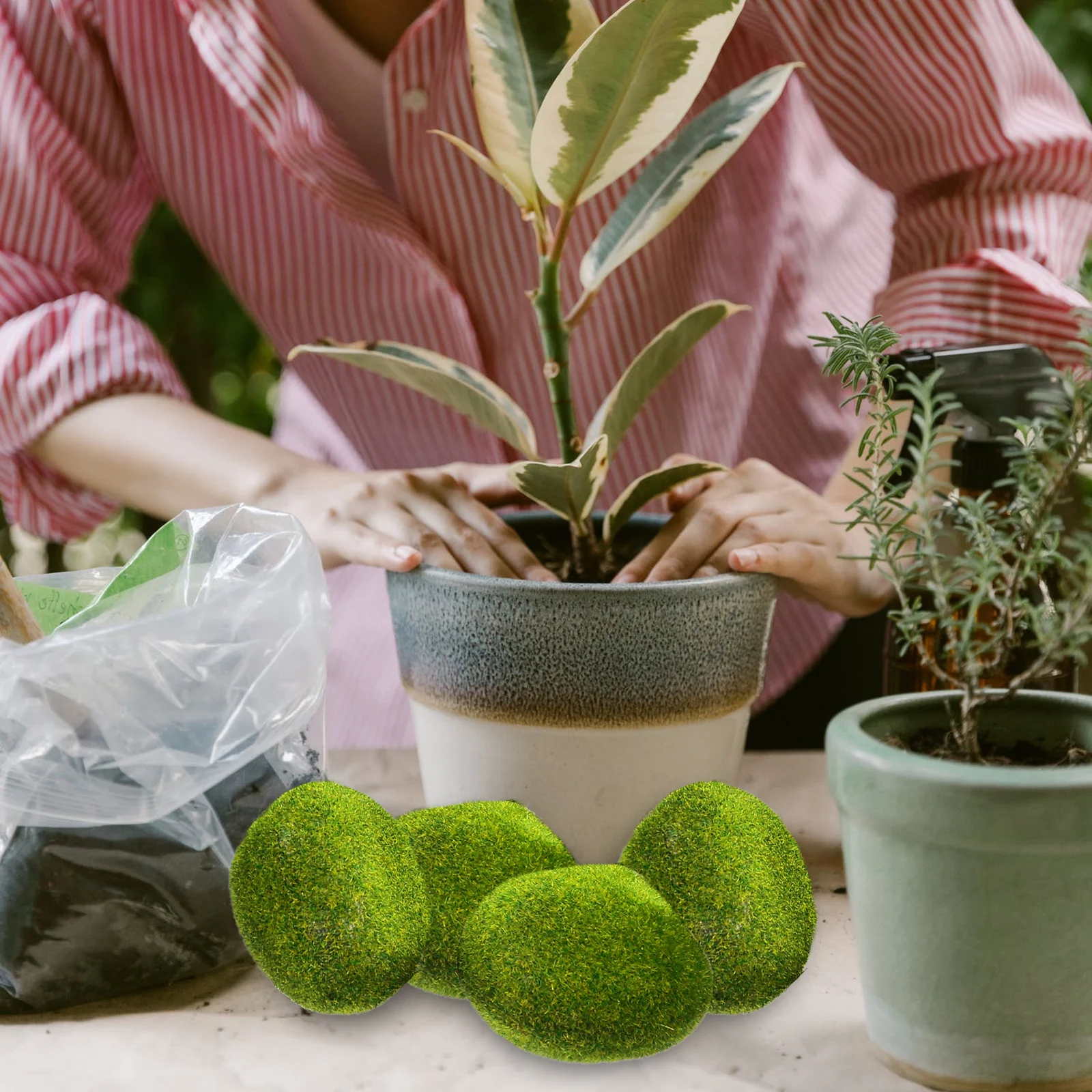 

13pcs Artificial Moss Stones Decor Simulation Rock For Fairy Garden Mini House Diy Crafts Bonsai Ornament Micro Landscape