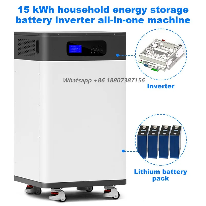 LiFePO4 Battery Backup 15kWh Stackable Inverter with IP65 Protection XULICHI XC001 48V All-In-One for Hybrid Grid & Home Use