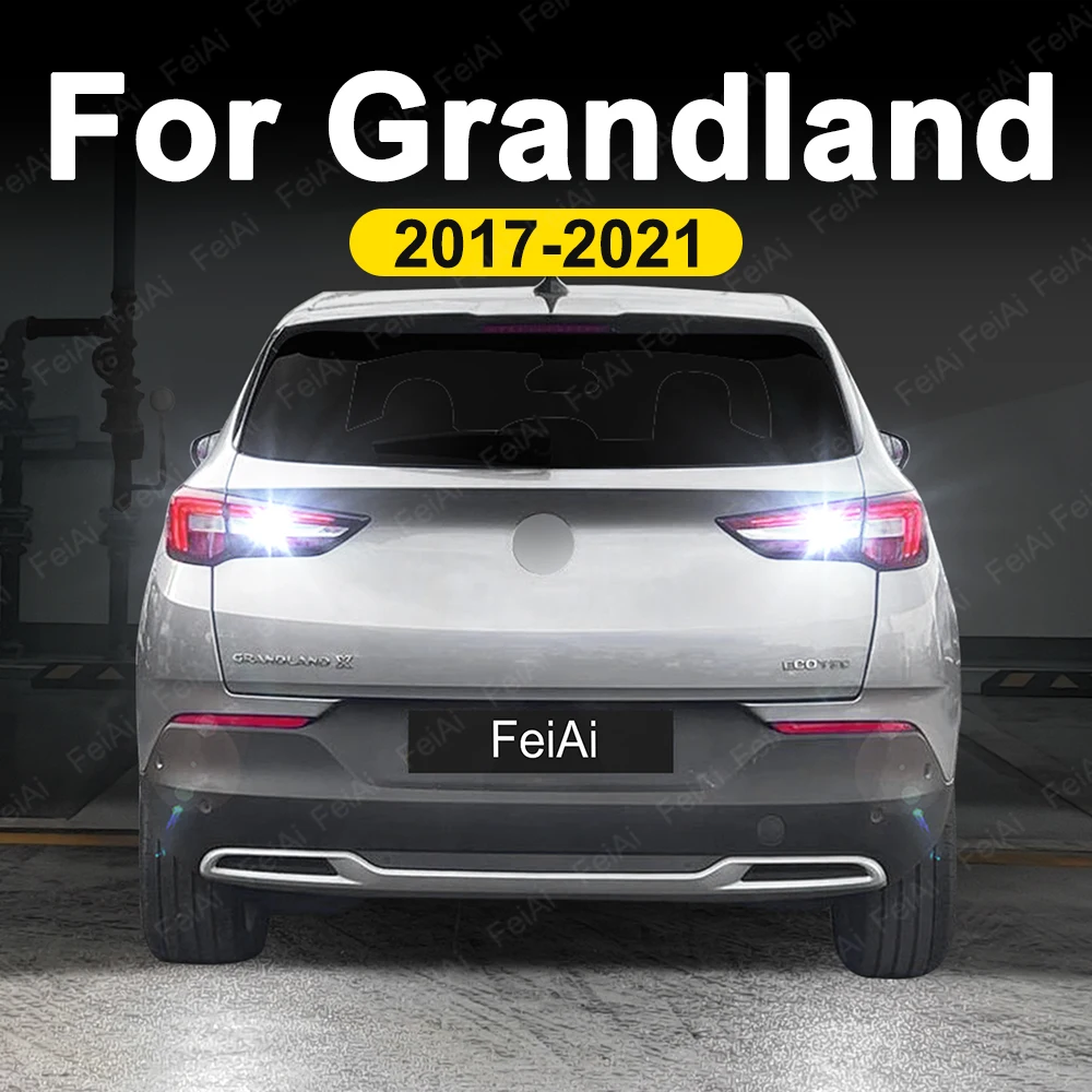 

LED Reverse Lights For Vauxhall Grandland X A18 2017 2018 2019 2020 2021 Accessories Car LED Reversing Backup Light White Flash