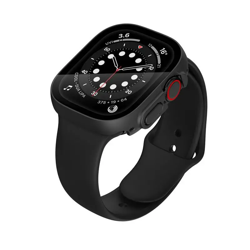 Full Coverage Hard Case Touch Sensitive Cover For Apples Watch 49mm HD 9H Tempered Glass Screen Protector Watch Accessories