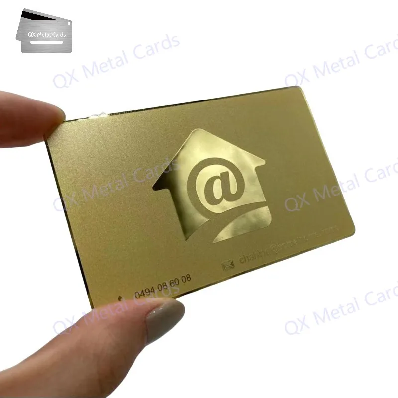 

Custom Eco-Friendly Durable Fade Resistant Screen Printed Mirror Metal Business Cards 0.5MM Thick Luxury Etched Stainless Steel