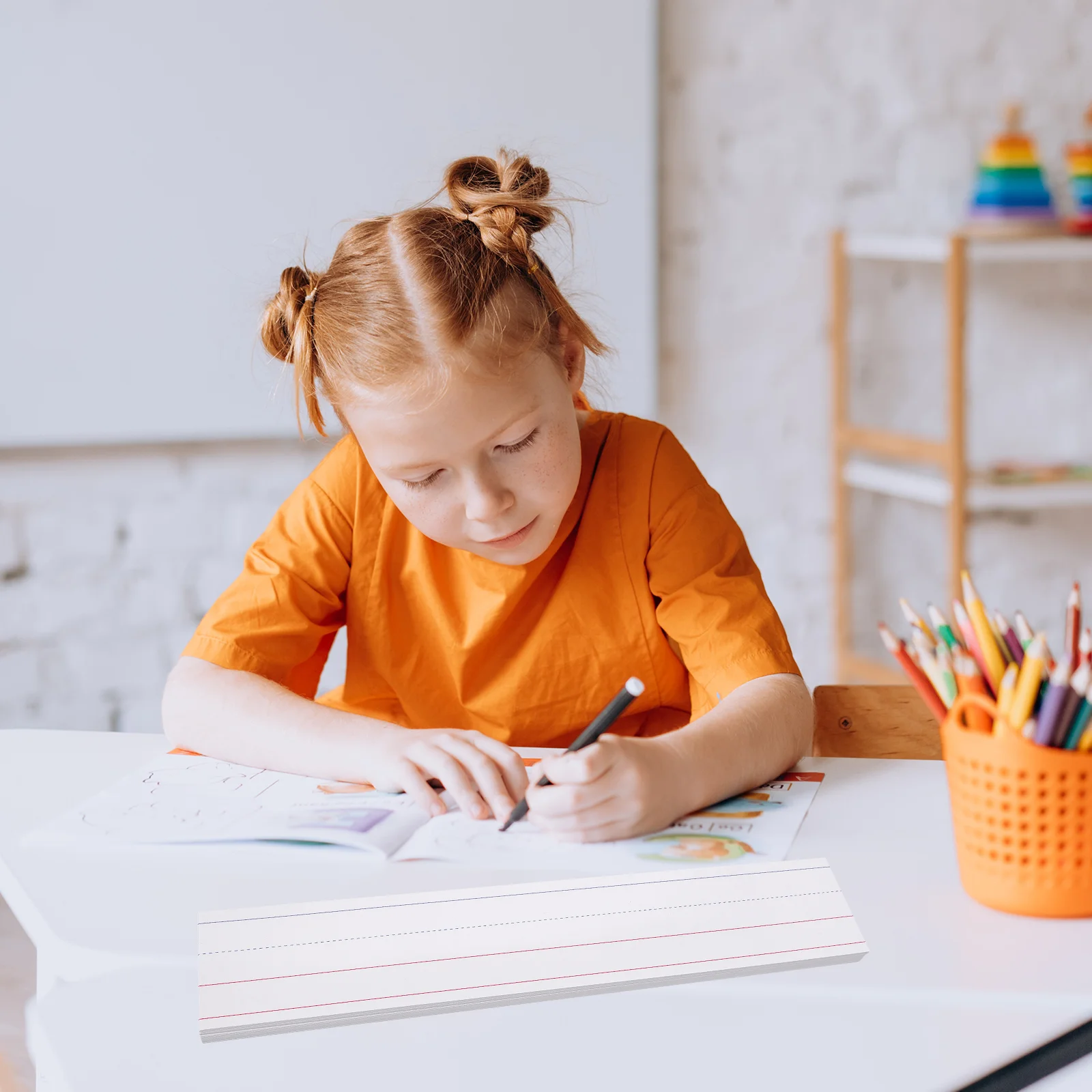 50 strisce di parole piccole, frasi cancellabili a secco, lettere, sussidi didattici, carta cancellabile, portatile, per studenti