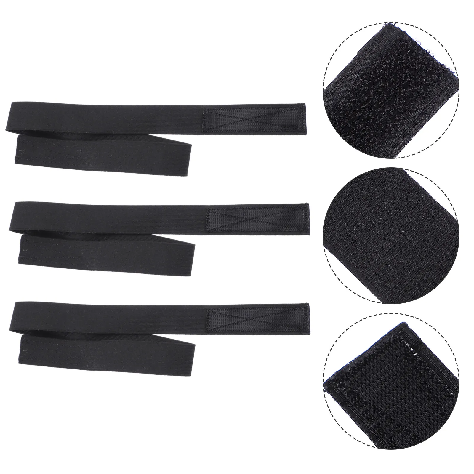 

3pcs 2.5Cm Adjustable Band Elastic Non-Slip Grip Polyester Hairband Edges Control Lightweight Washable Wigs Accessory